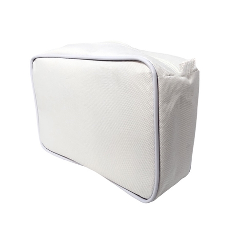 Necessaire inteira NAILON (tecido) BRANCA 23x15