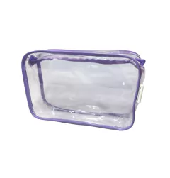 Necessaire 23x15 transparente para presente personalizada FELIZ NATAL
