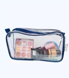 Necessaire 23x15 transparente para presente personalizada FELIZ NATAL - Gii Matos Makeup