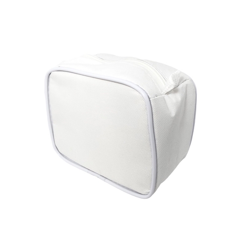 MINI necessaire inteira NAILON BRANCA (tecido) 15x12