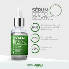 SÉRUM EFEITO SECATIVO DERMACHEM para pele oleosa e com acne espinhas na internet