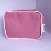 kit com 10 MINI necessaire inteira NAILON ROSA (tecido) 15x12