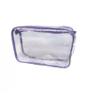 Necessaire transparente e LILÁS 23x15