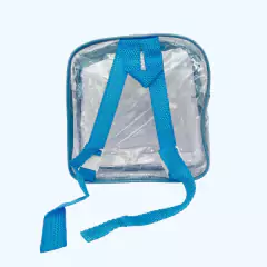 MINI mochila infantil PERSONALIZADA AZUL e transparente escola viagem praia - comprar online