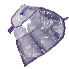 Necessaire organizadora TRANSPARENTE E LÍLAS - Gii Matos Makeup