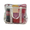 Bolsa JUMBO Transparente e BRANCA 39x34 praia piscina viagem toda reforçada