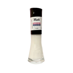 ESMALTE TRANSPARENTE PLUMA BRANCO QUE NÃO MANCHA NATI