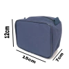 MINI necessaire inteira NAILON AZUL MARINHO (tecido) 15x12