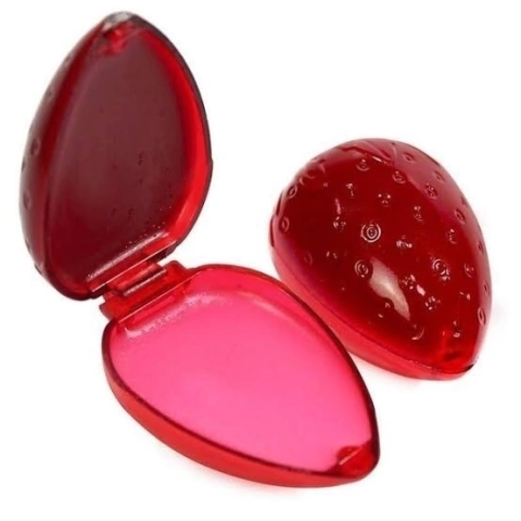 BRILHO LABIAL MORANGO rosa e vermelho