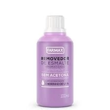 Removedor de Esmalte Aromatizado Uva sem Acetona Farmax