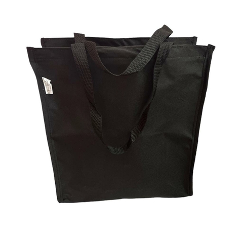 Bolsa sacola reforçada para professora, academia, multiuso COR PRETA