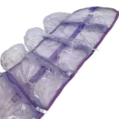 Necessaire organizadora TRANSPARENTE E LÍLAS na internet