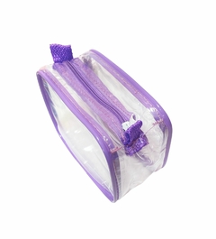 Kit com 20 MINI necessaire transparente e LILÁS 15x12 - comprar online