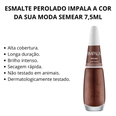 ESMALTE SEMEAR PEROLADO IMPALA - loja online