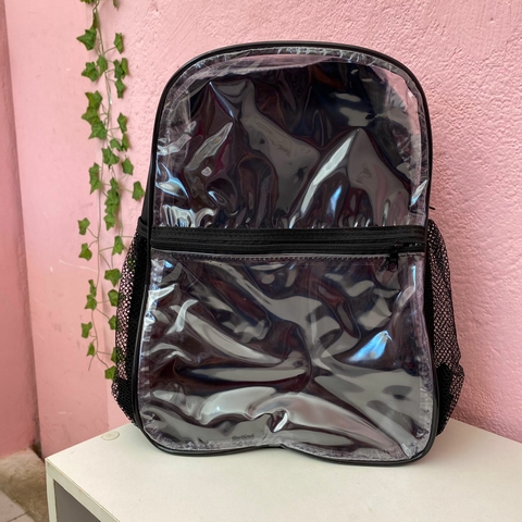 Mochila / Bolsa transparente PERSONALIZADA para dia a dia, escola, piscina
