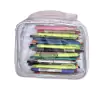 ESTOJO BOX transparente e GELO - necessaire - lápis - multiuso - brinquedo - organizador - viagem
