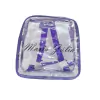 MINI mochila infantil PERSONALIZADA LÍLAS e transparente escola viagem praia
