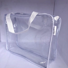 Necessaire transparente MALOTE 30x23 GELO - Gii Matos Makeup