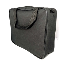 Necessaire MALOTE inteira NAILON (tecido) PRETA 28x22 com alça