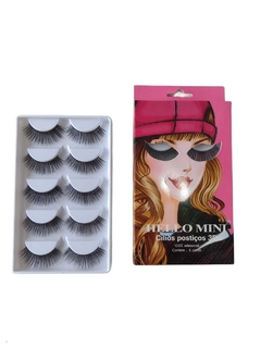 KIT COM 5 PARES DE CÍLIOS 3D - 21 HELLO MINI