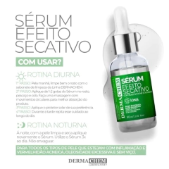 SÉRUM EFEITO SECATIVO DERMACHEM para pele oleosa e com acne espinhas - Gii Matos Makeup