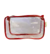 Kit com 10 Necessaries Transparente e Vermelha 23x15