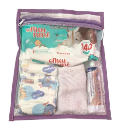 SACO organizador Lilás para maternidade viagem multiuso