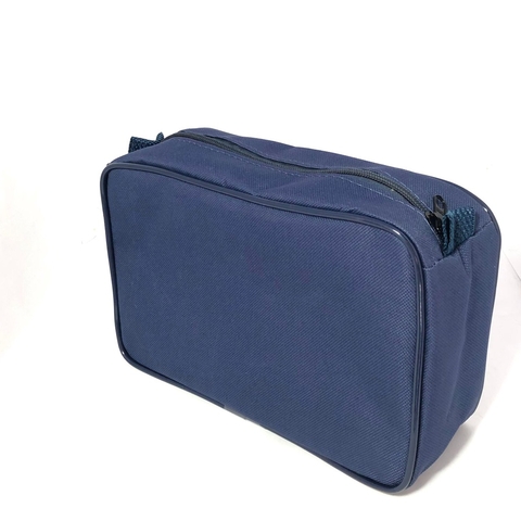 Necessaire inteira NAILON (tecido) AZUL MARINHO 23x15