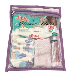 Imagem do SACO organizador Lilás para maternidade viagem multiuso
