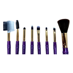 Kit com 8 pincéis calda de sereia para maquiagem Meily's - comprar online