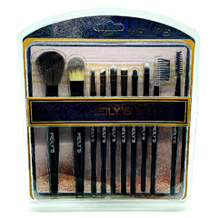 Kit COM 10 PINCÉIS PARA MAQUIAGEM MKP-504 MEILY'S