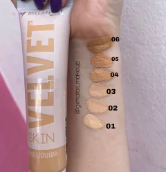 Base líquida velvet skin Bella Femme na internet
