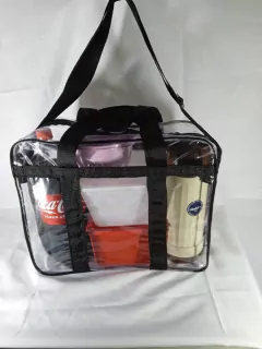 Bolsa Transparente 39x34 praia piscina viagem toda reforçada