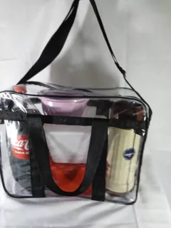 Bolsa Transparente 39x34 praia piscina viagem toda reforçada - loja online