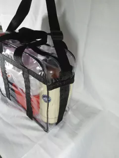 Bolsa Transparente 39x34 praia piscina viagem toda reforçada na internet