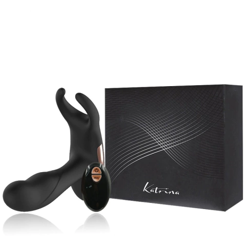 Katrina Dibe Massageador De Próstata com Controle Remoto e Aquecimento Recarregável