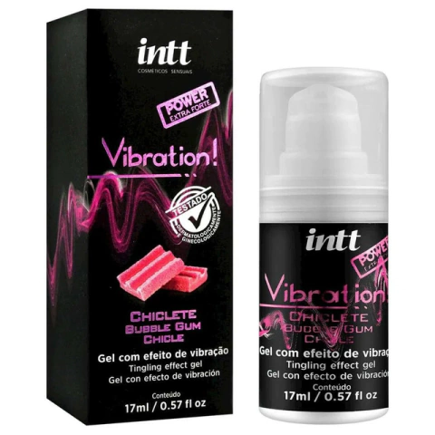 Gel Beijavel Vibration Power Extra Forte Chiclete 17ml Intt