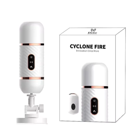 Vibrador Masturbador Cyclone Fire Fuck Machine Dibe 7 Intensidades 16cm x 4cm em Silicone Recarregável