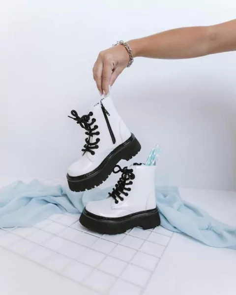 Mini Borcego Teen Blanco