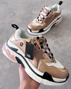 Sneakers Gummi Balen Gold Rose - MARIA PE