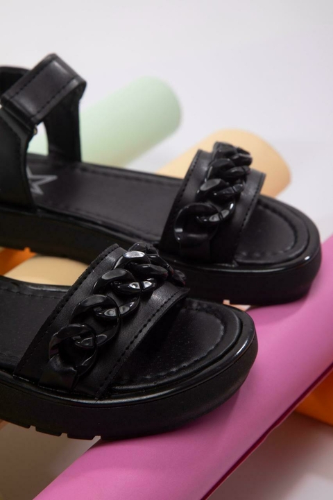 Mini Sandalias Pili Negras