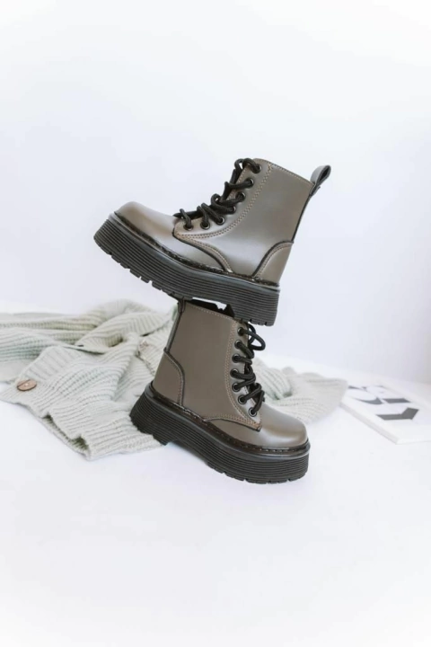 Mini Borcegos Teen Verde Oliva