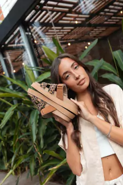 Sandalias HERMES Animal Print - comprar online