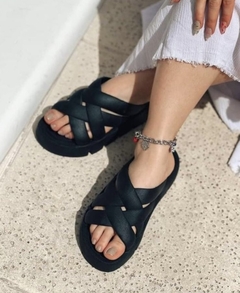 Chanclas Cruz Negras - MARIA PE