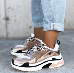 Sneakers Gummi Balen Gold Rose en internet