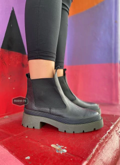 BOTINETAS Mady Negro Verde - MARIA PE