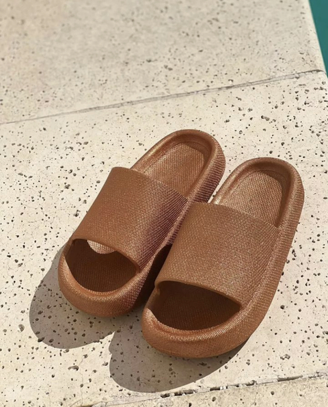Chanclas Sunny Naranja Metalizado