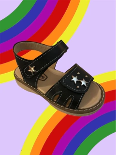 Mini Sandalias Aurora Negro