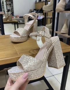 Sandalias Parma Oro Glitter - MARIA PE