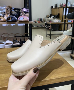 Mules Flora Beige